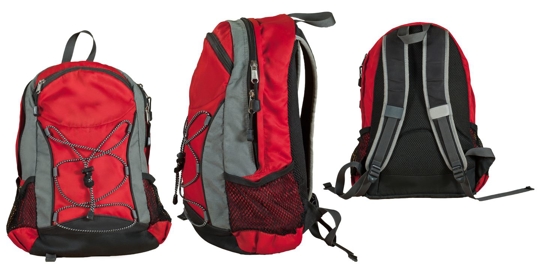 red backpack